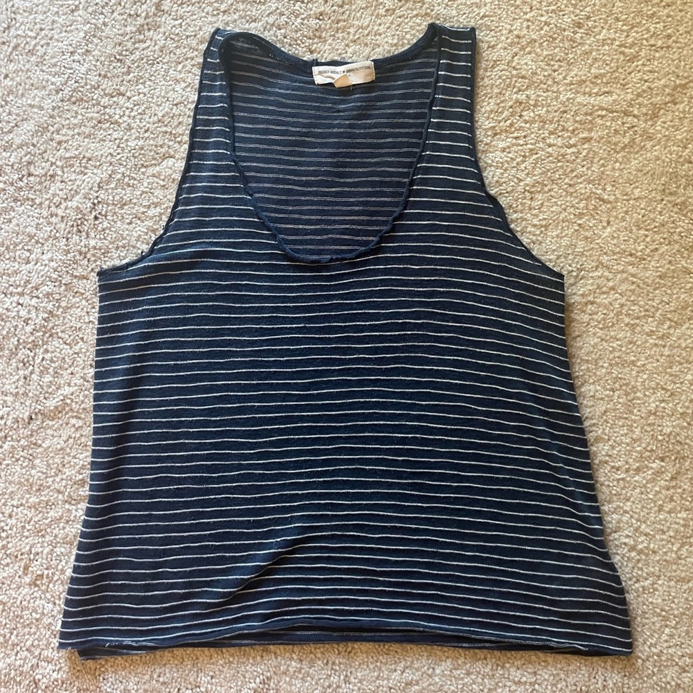 Urban Outfitters - striped navy tank top